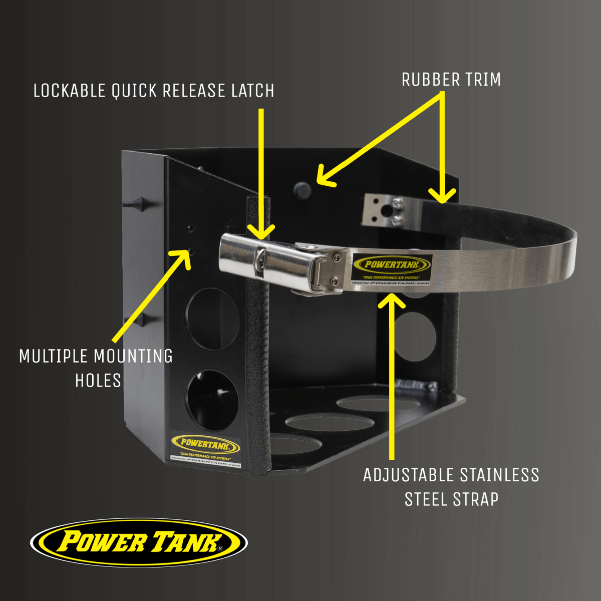 Tor LOCKER Bracket for 11 lb Squatty Propane Tank & 11 lb Viking Composite Tank - Trail and Timber Co