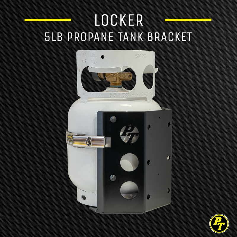 Load image into Gallery viewer, Teton LOCKER Propane Tank Bracket for 5 lb LP Bottle 8 in Diameter

