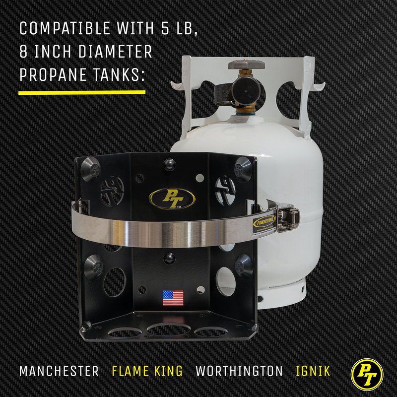 Load image into Gallery viewer, Teton LOCKER Propane Tank Bracket for 5 lb LP Bottle 8 in Diameter
