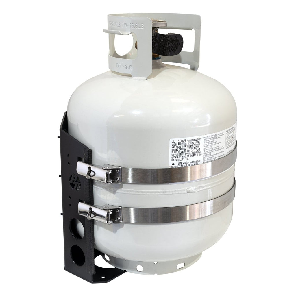 Shasta LOCKER Bracket for 20 lb steel and 17, 22 lb Viking propane tanks - Trail and Timber Co