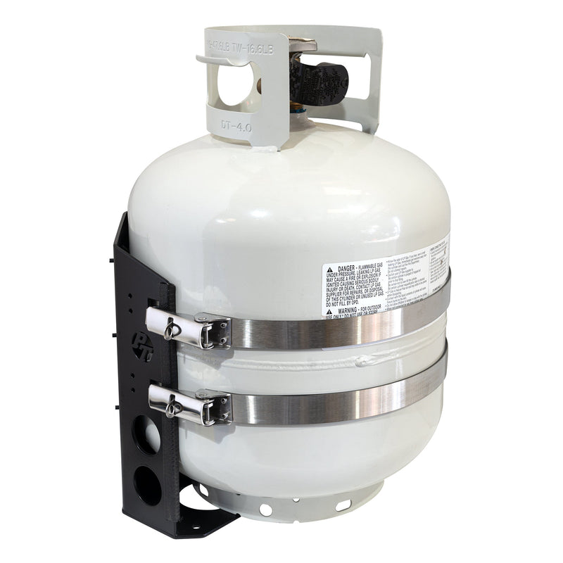Load image into Gallery viewer, Shasta LOCKER Bracket for 20 lb steel and 17, 22 lb Viking propane tanks
