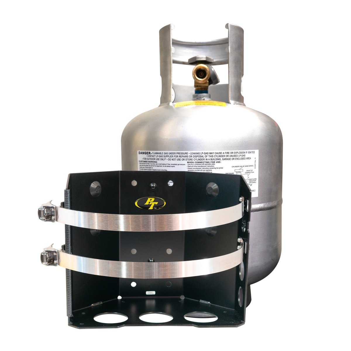 Shasta LOCKER Bracket for 20 lb steel and 17, 22 lb Viking propane tanks - Trail and Timber Co