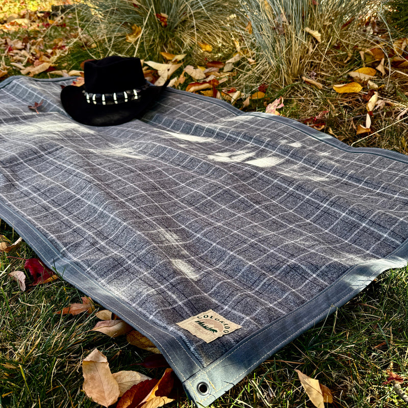Load image into Gallery viewer, Extra Large Heavy Weight Waxed Canvas and 100% Pendleton Wool Lined Bushcraft Ground Cloth
