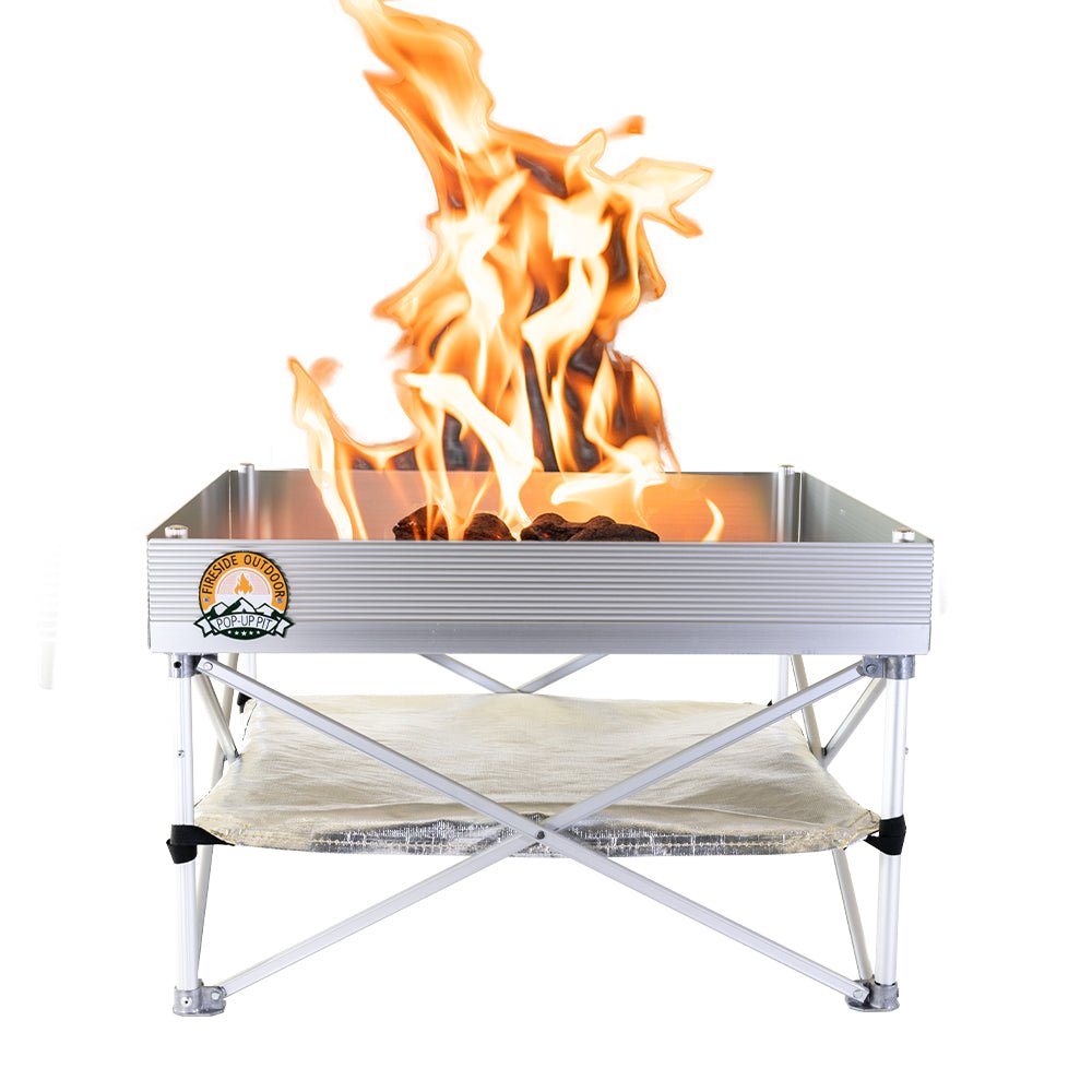 Pop - Up Fire Pit + Heat Shield (Bonus Pack) - Trail and Timber Co