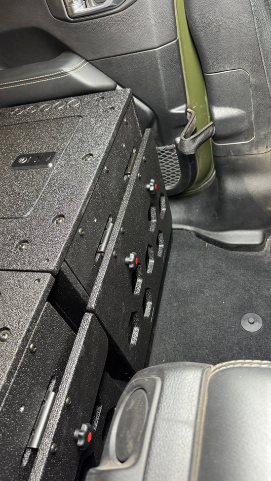 Jeep Wrangler 2018-Present JLU 4 Door - Second Row Seat Delete Plate System - 8