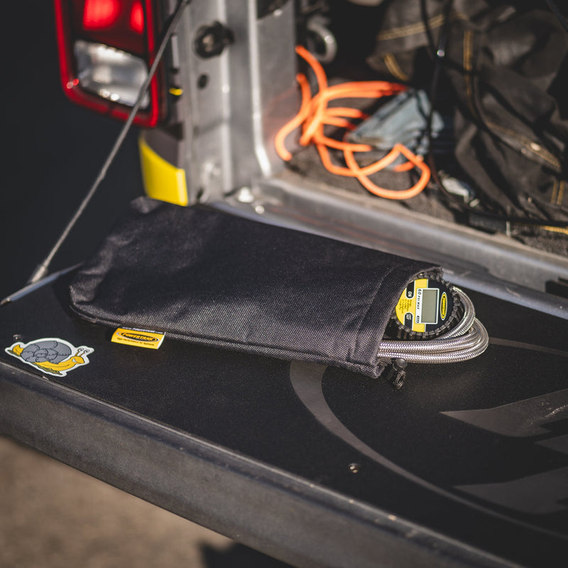 Load image into Gallery viewer, Gold Bar Pouch for Power Shot or Tire Inflator - Mobile Off-road Adventure Bag
