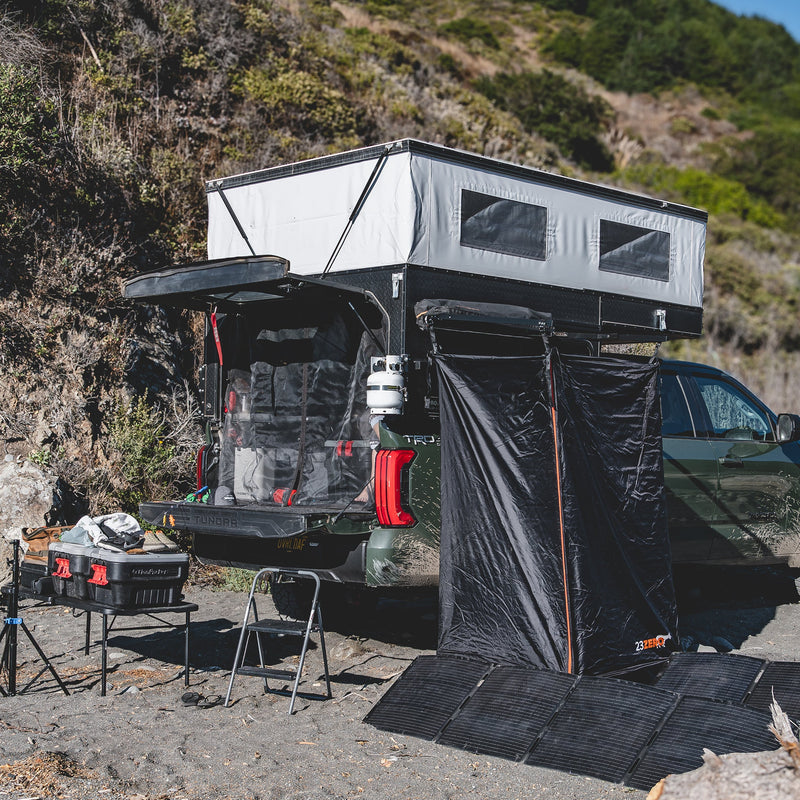 Load image into Gallery viewer, Four Wheel Camper Mount for 5 lb propane tank bracket
