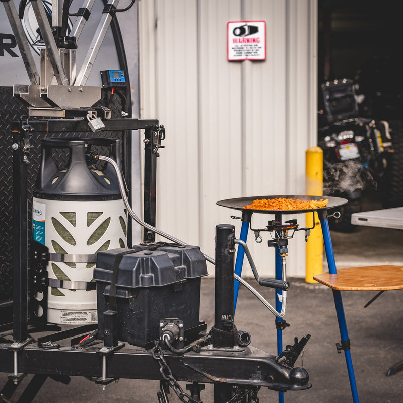 Load image into Gallery viewer, Shasta LOCKER Bracket for 20 lb steel and 17, 22 lb Viking propane tanks
