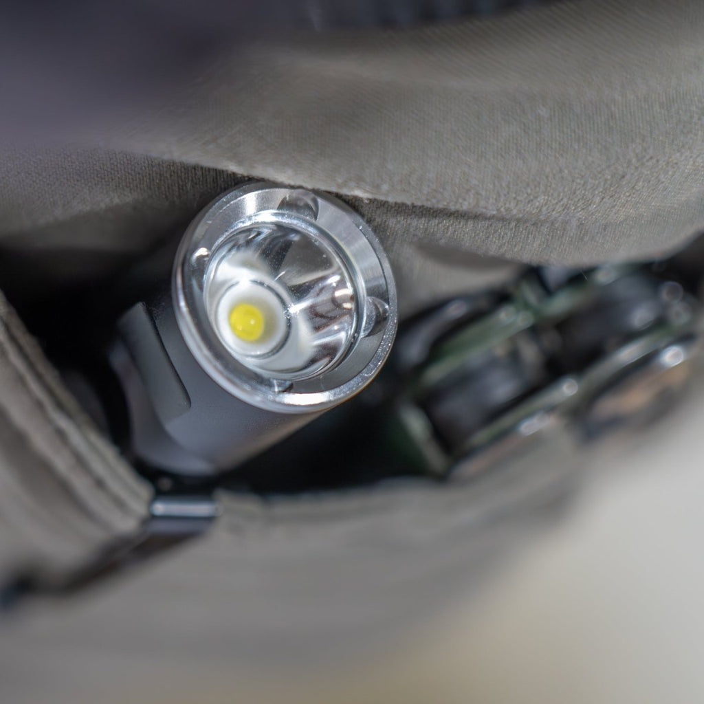 Power Light - Rechargeable flashlight with swivel head, magnet, clip, two brightness levels - Trail and Timber Co
