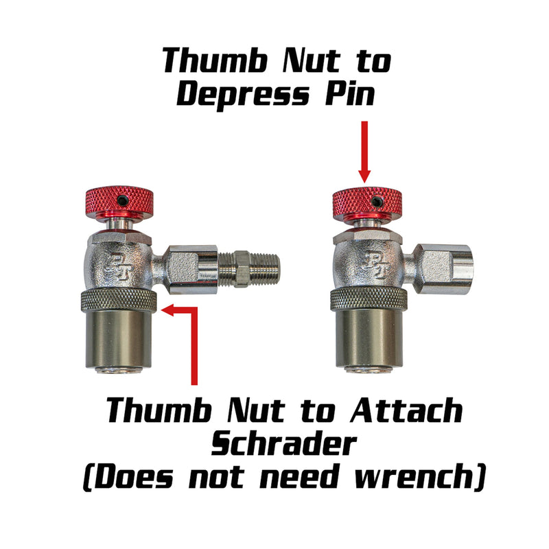 Load image into Gallery viewer, PT Shock Chuck™ Xtra Long - No Air Loss (NAL) Tire and Shock chuck - 1000 psi WP
