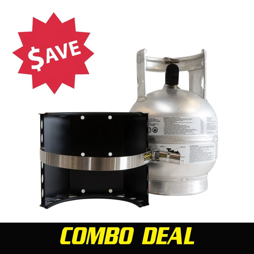 10 lb. Aluminum Propane Tank and Bracket Combo! - Trail and Timber Co
