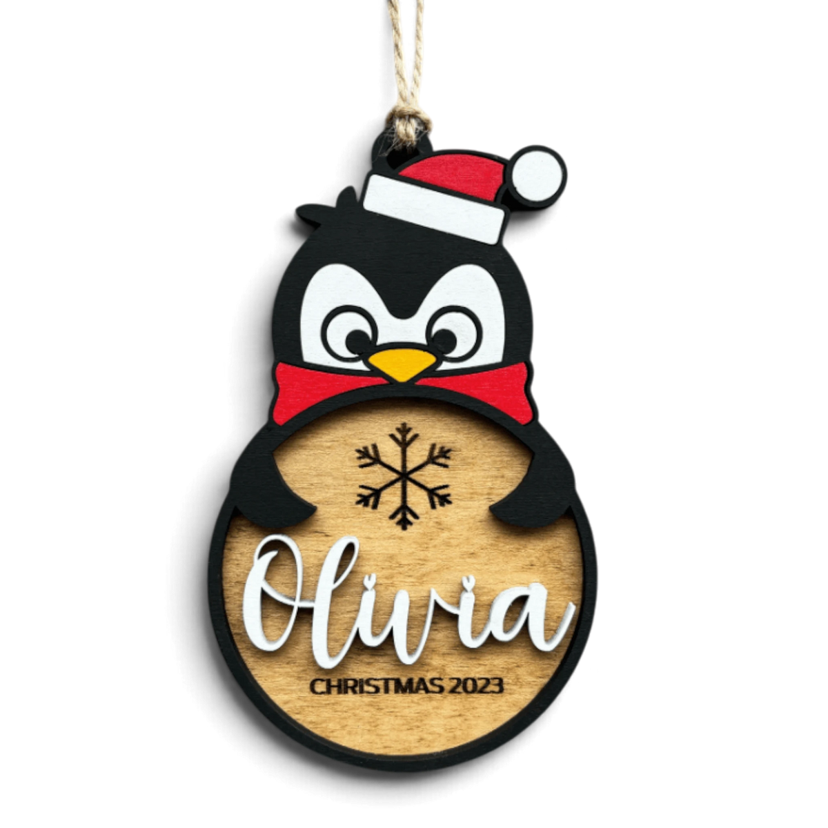 Penguin Boy Christmas ornament by Trail and Timber Co.