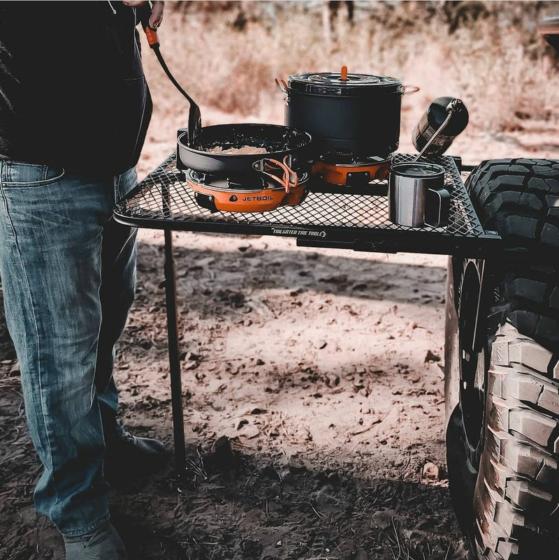 Load image into Gallery viewer, Large Steel Camping Tire Table
