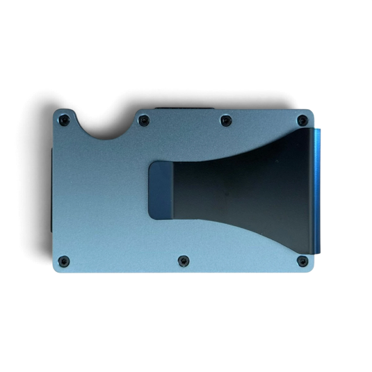 Minimalist Aluminum Wallet - Blue - Trail and Timber Co