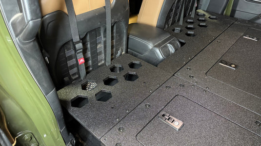 Jeep Wrangler 2018-Present JLU 4 Door - Second Row Seat Delete Plate System - 8" or 10" Module Based
