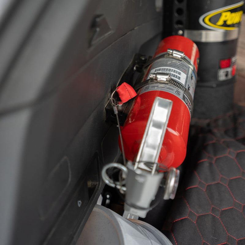 Load image into Gallery viewer, Quick-Release Bracket - 2.5 lb ABC Fire Exinguisher, Power Shot, Pro Eagle Phoenix CO2 Jack

