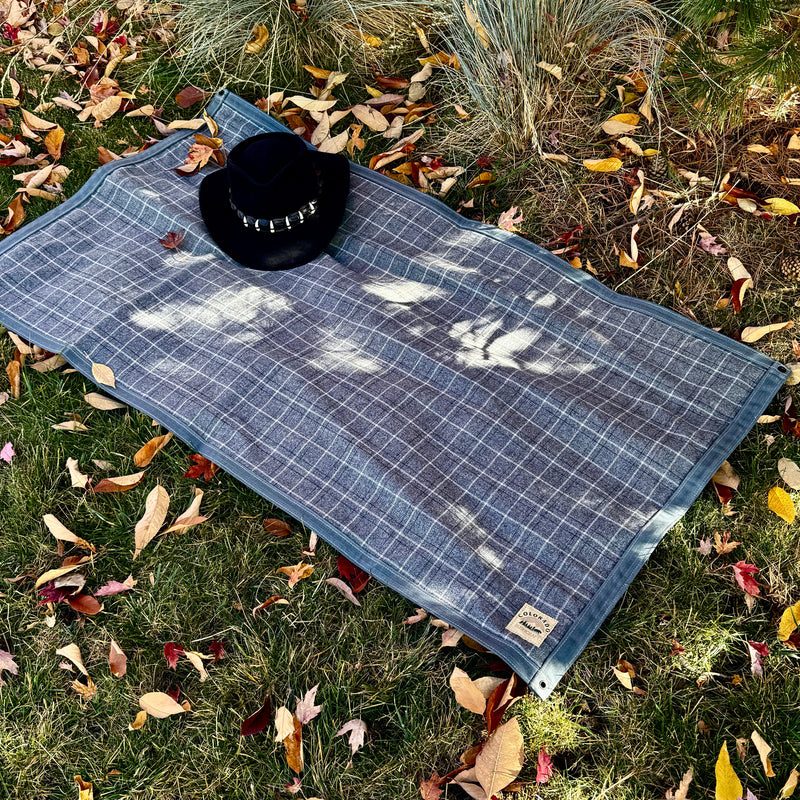 Load image into Gallery viewer, Extra Large Heavy Weight Waxed Canvas and 100% Pendleton Wool Lined Bushcraft Ground Cloth
