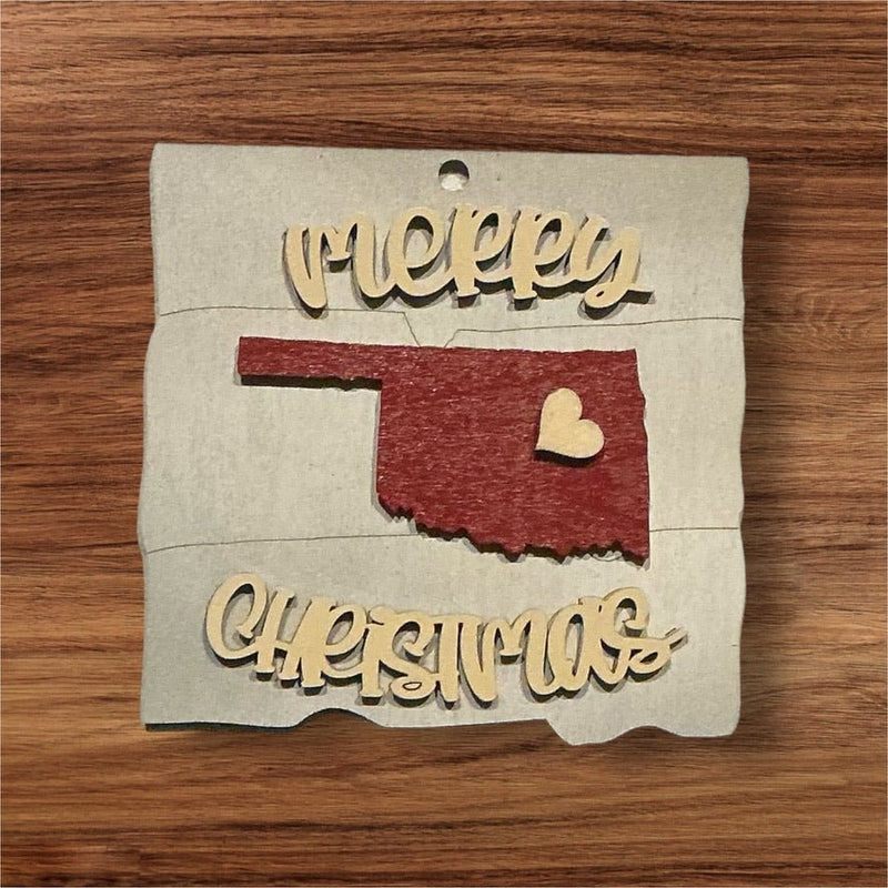 Load image into Gallery viewer, Oklahoma Ornaments - Trail and Timber Co
