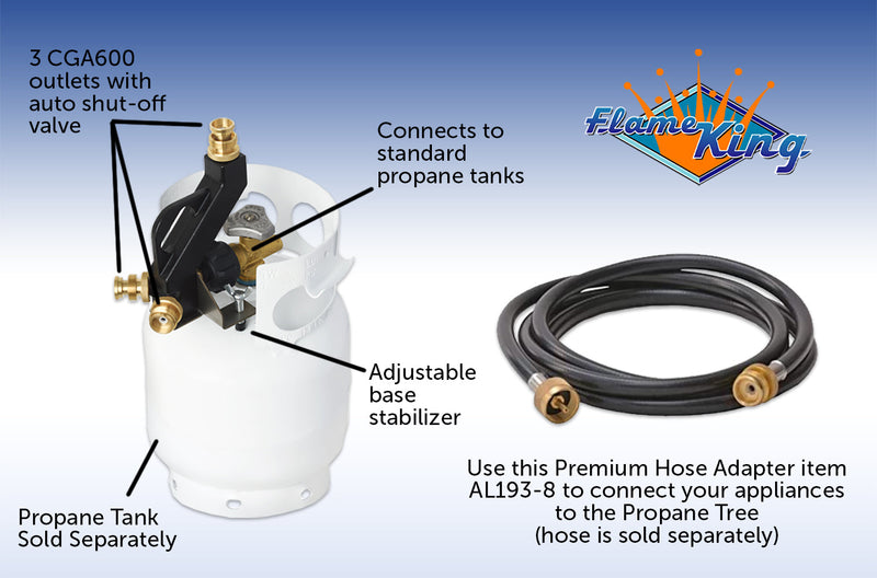 Load image into Gallery viewer, Flame King Mini 3-Ports Distribution Tree for Camping
