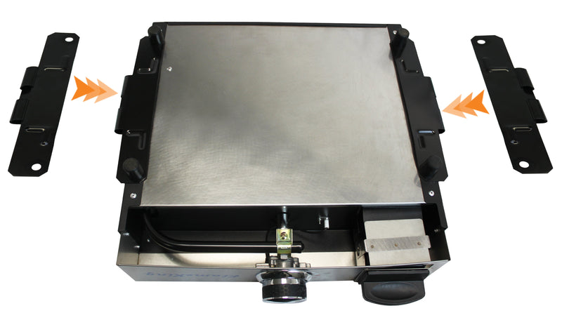 Load image into Gallery viewer, Flame King Bracket for Tabletop Griddles Connects via Leg Screws
