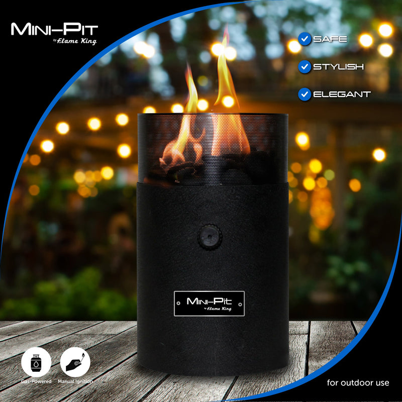Load image into Gallery viewer, Flame King Smokeless Portable Mini Tabletop Fire Pit Dual Fuel Propane and Butane
