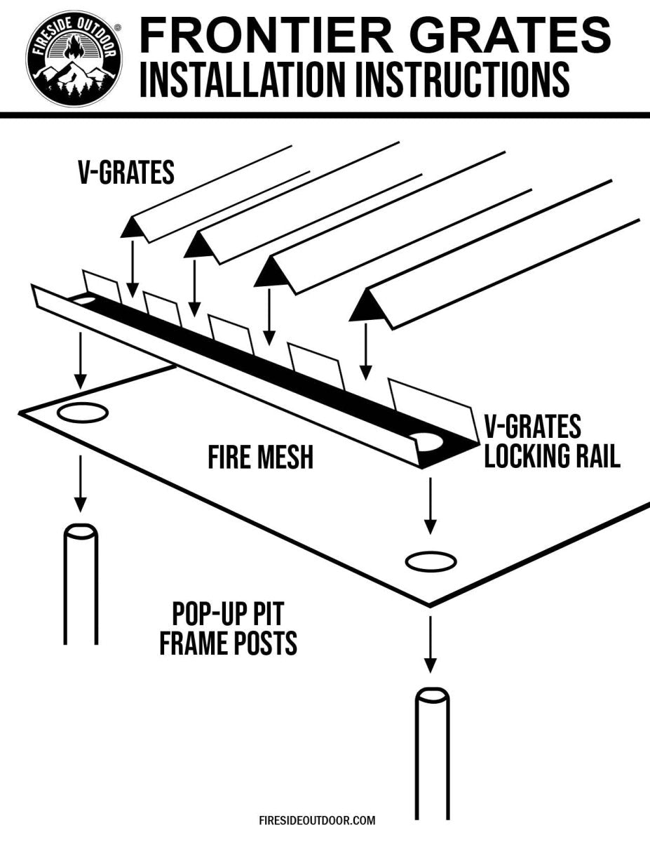 Frontier Grates - Dutch Oven Accessory For The 24" Pop - Up Pit - Trail and Timber Co