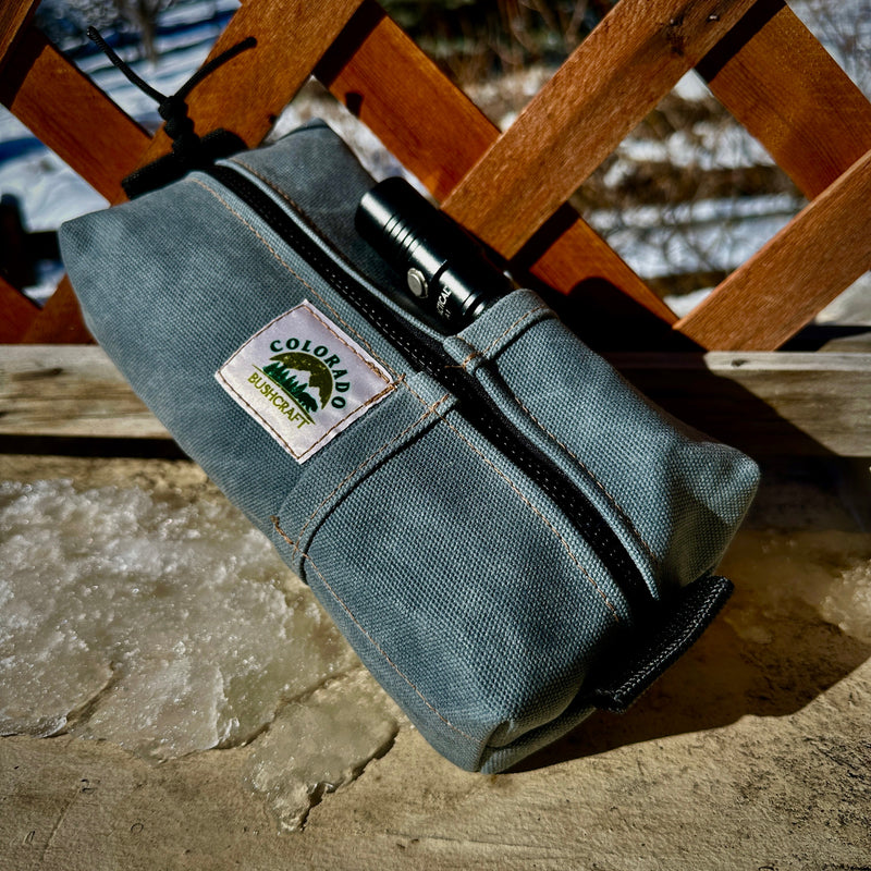 Load image into Gallery viewer, Wallaby Box Pouch Bushcraft Survival Camping Possibles Dopp Grooming (Various Colors)
