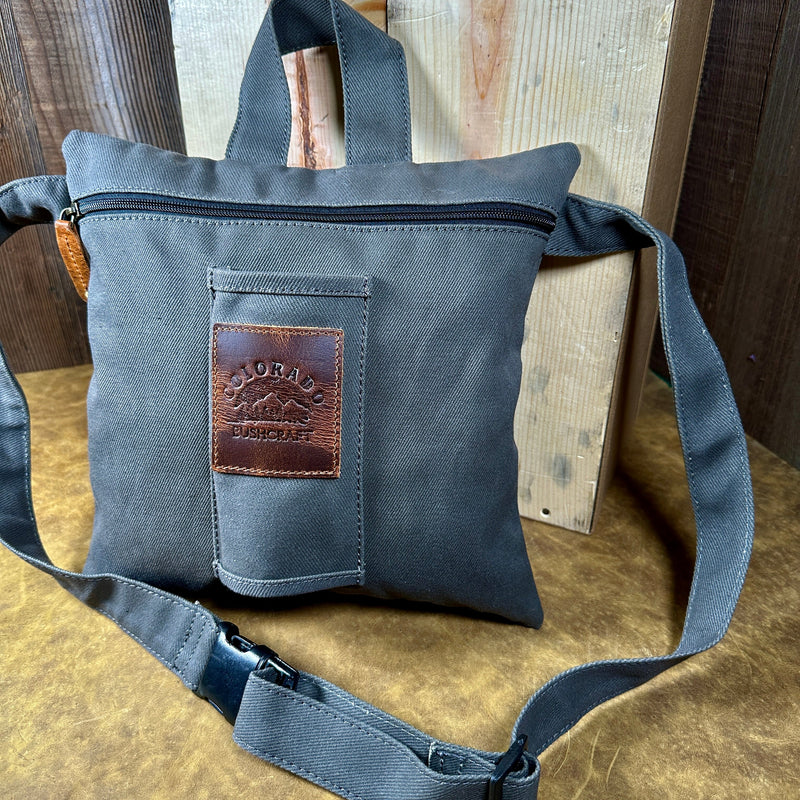 Load image into Gallery viewer, The Daytripper Waxed Canvas Bushcraft Hybrid Haversack / Messenger Bag
