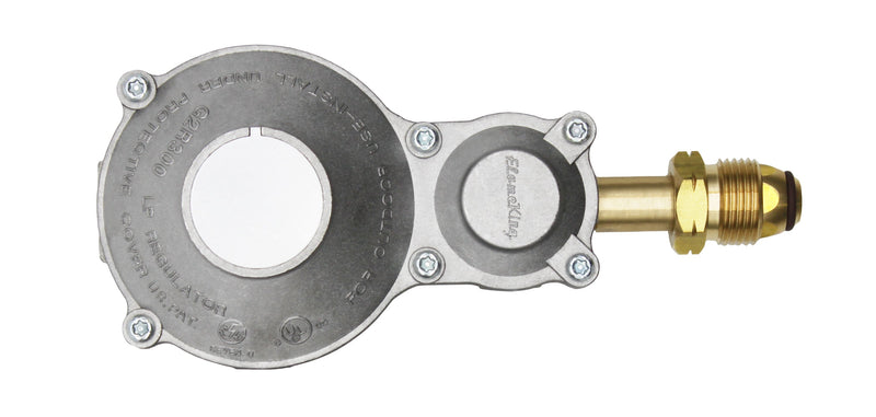 Load image into Gallery viewer, Flame King 2-Stage 300,000 BTU Propane LP Horizontal Super Compact Regulator
