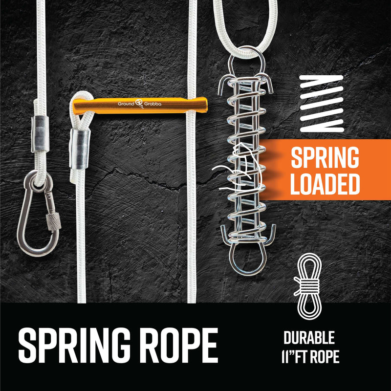 Load image into Gallery viewer, Spring Loaded Guy Rope Tie Downs
