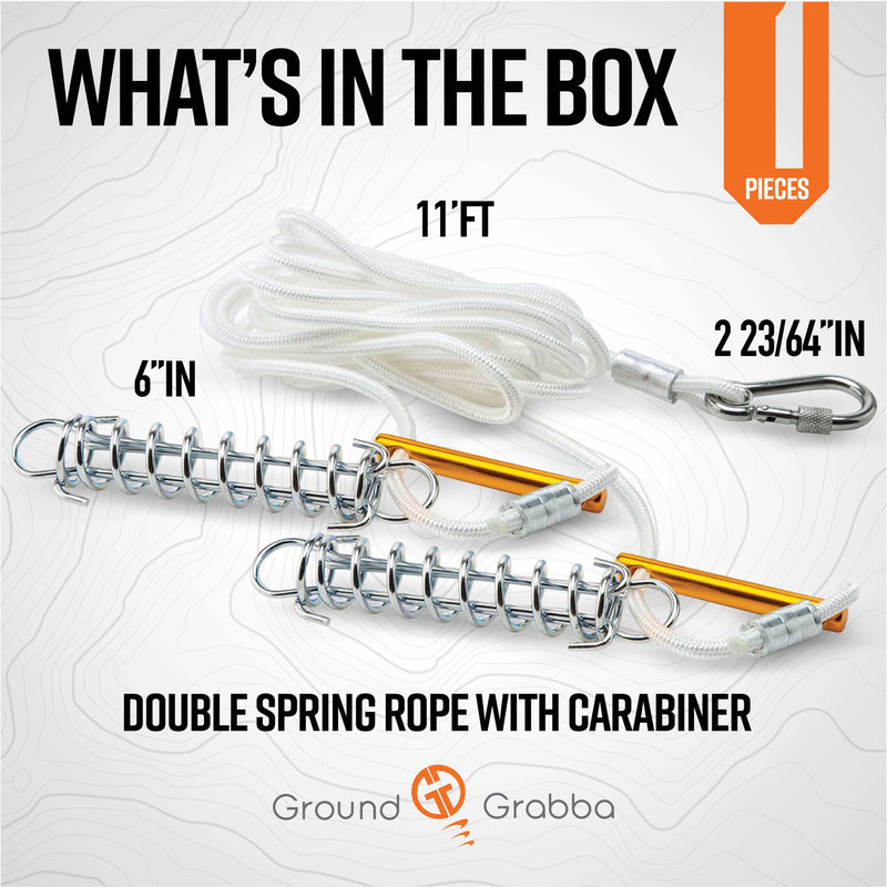 Load image into Gallery viewer, Spring Loaded Guy Rope Tie Downs
