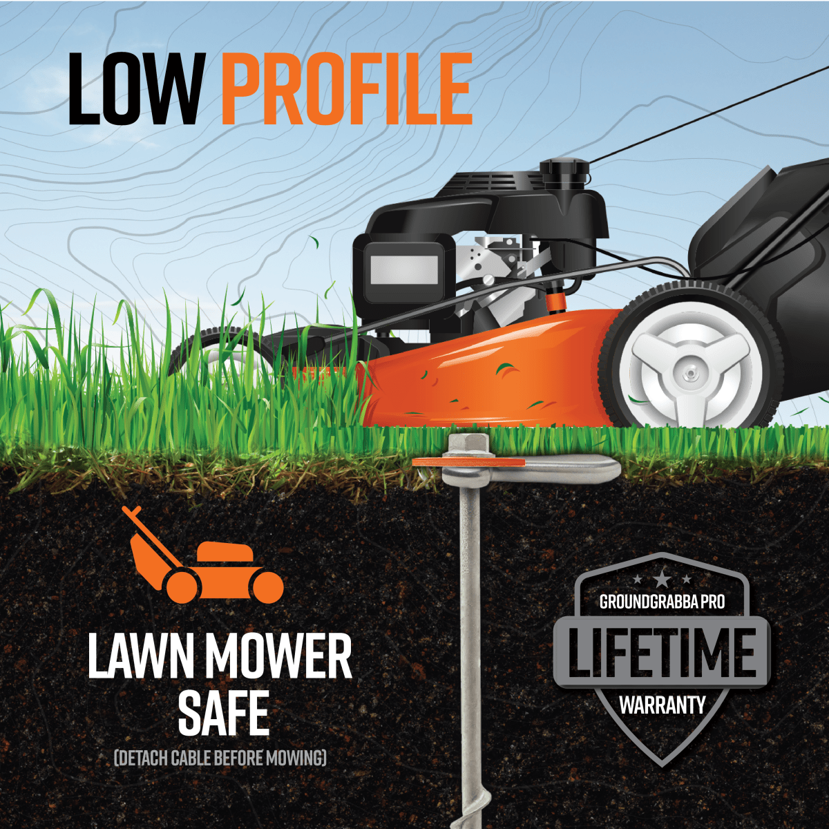 Dog Run Option for Grounded Paws Tie Down Kit - Trail and Timber Co