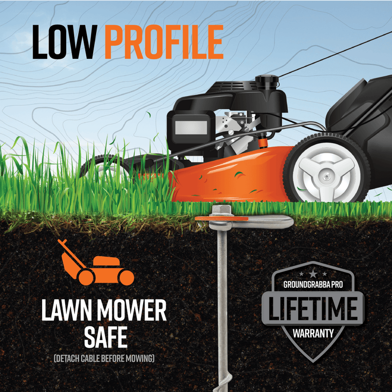 Load image into Gallery viewer, Dog Run Option for Grounded Paws Tie Down Kit - Trail and Timber Co
