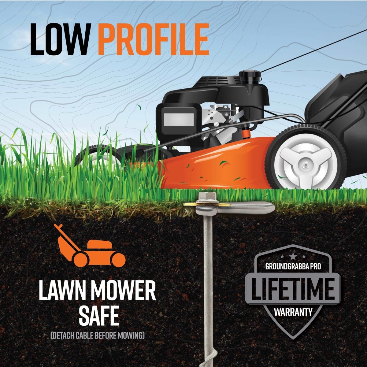 Dog Run Option for Grounded Paws Tie Down Kit - Trail and Timber Co