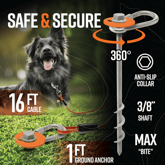 Grounded Paws Dog Tie Down Kit - Trail and Timber Co