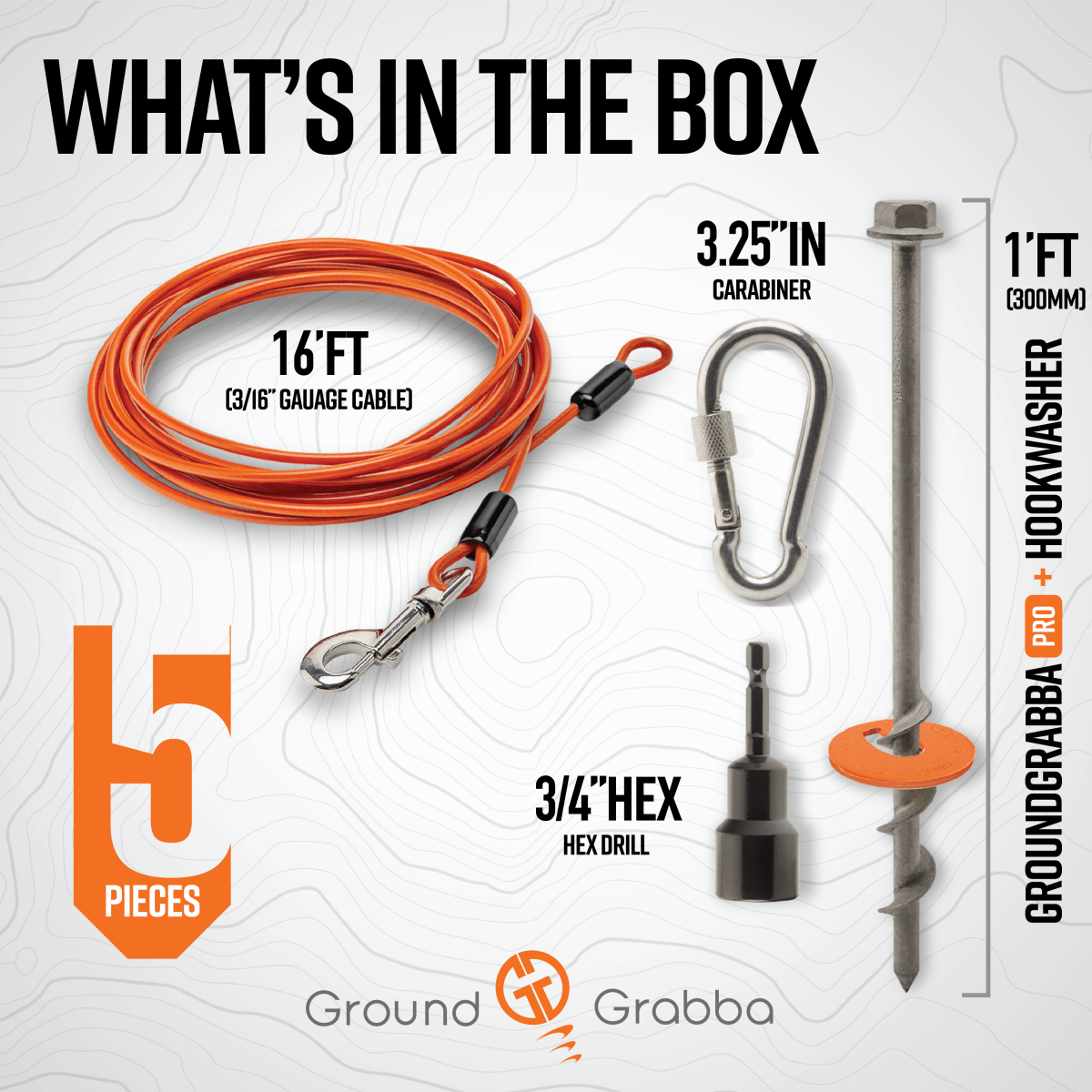 Grounded Paws Dog Tie Down Kit - Trail and Timber Co
