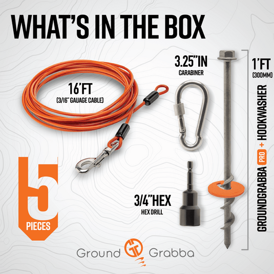 Grounded Paws Dog Tie Down Kit - Trail and Timber Co