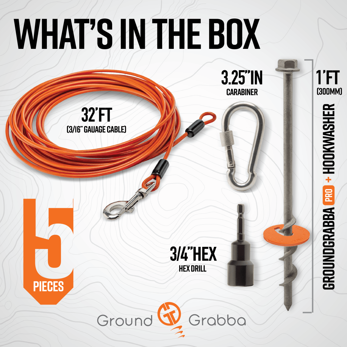 Grounded Paws Dog Tie Down Kit - Trail and Timber Co