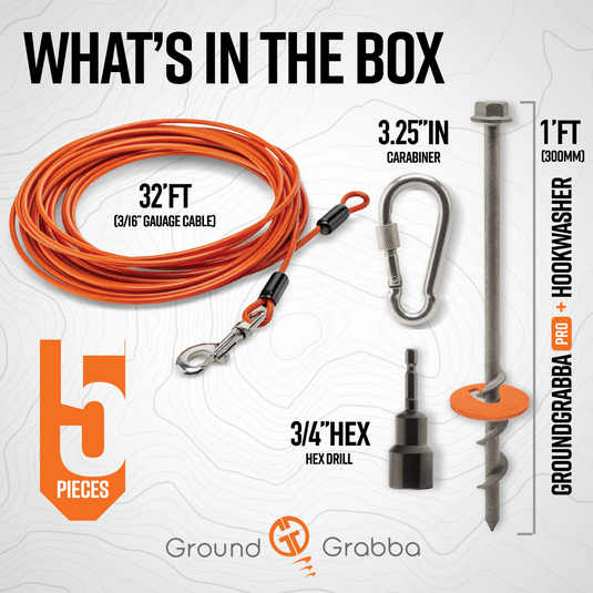 Grounded Paws Dog Tie Down Kit - Trail and Timber Co