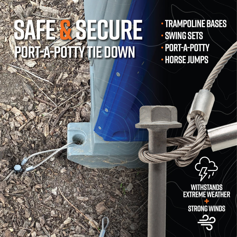 Load image into Gallery viewer, Port-A-Potty Tie Down Kit
