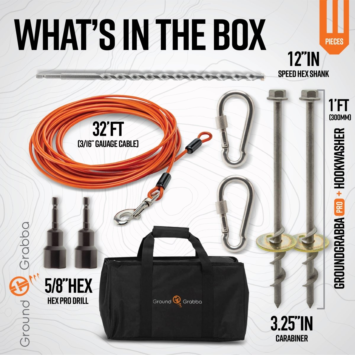 Grounded Paws Dog Tie Down Kit - Trail and Timber Co