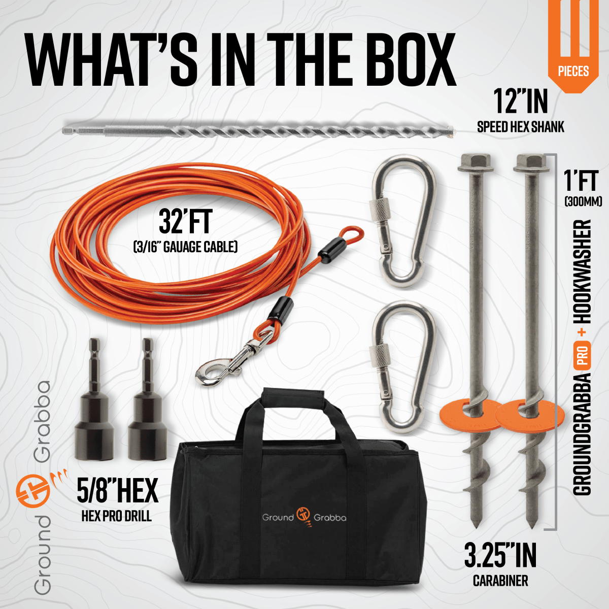 Grounded Paws Dog Tie Down Kit - Trail and Timber Co