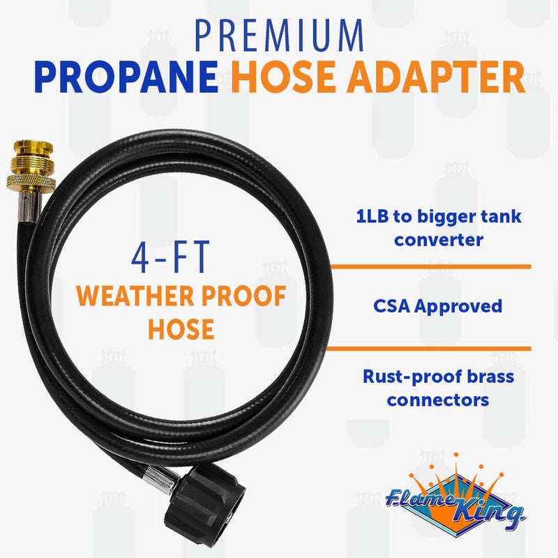 Load image into Gallery viewer, Flame King Propane Gas Hauler Kit-Insulated Protective Carry Case for 3lb Propane Tank plus Adapter Hose
