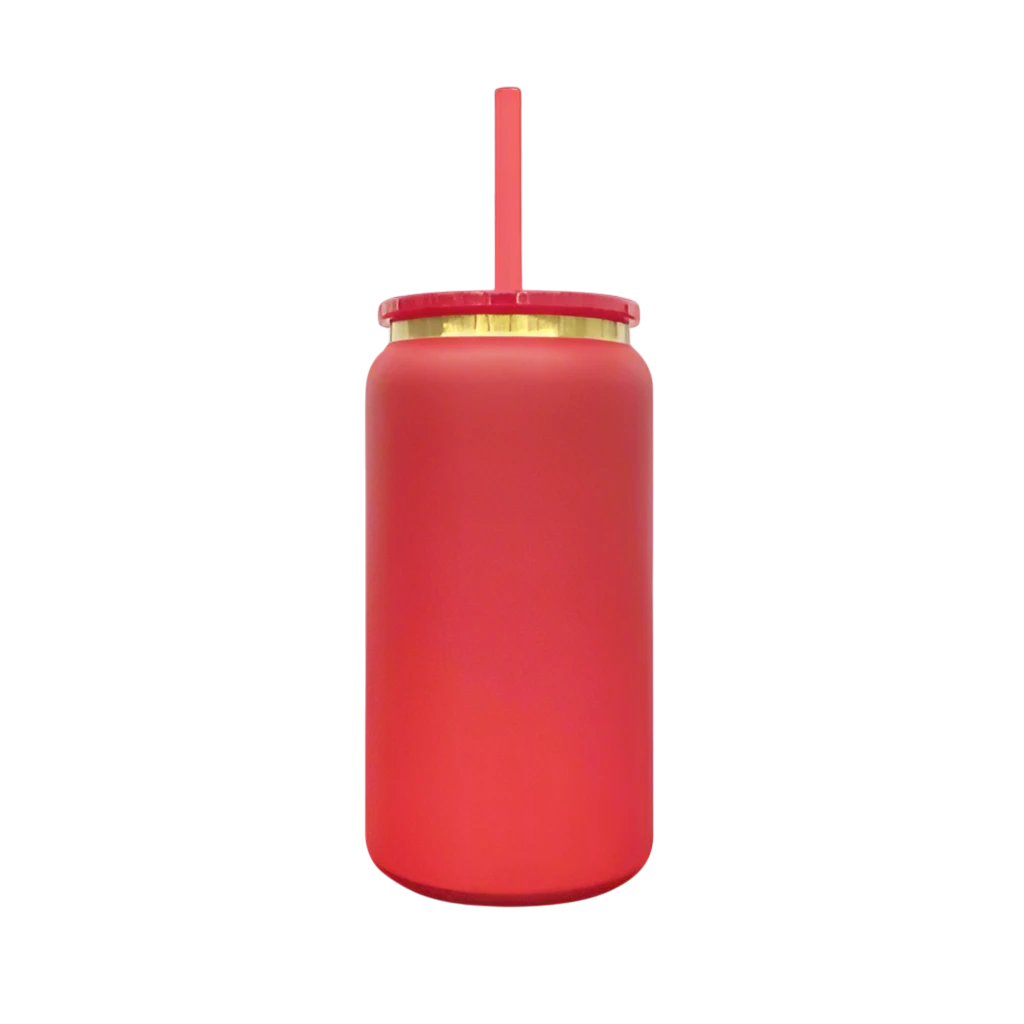 16oz Gold Plated Tumbler - Red