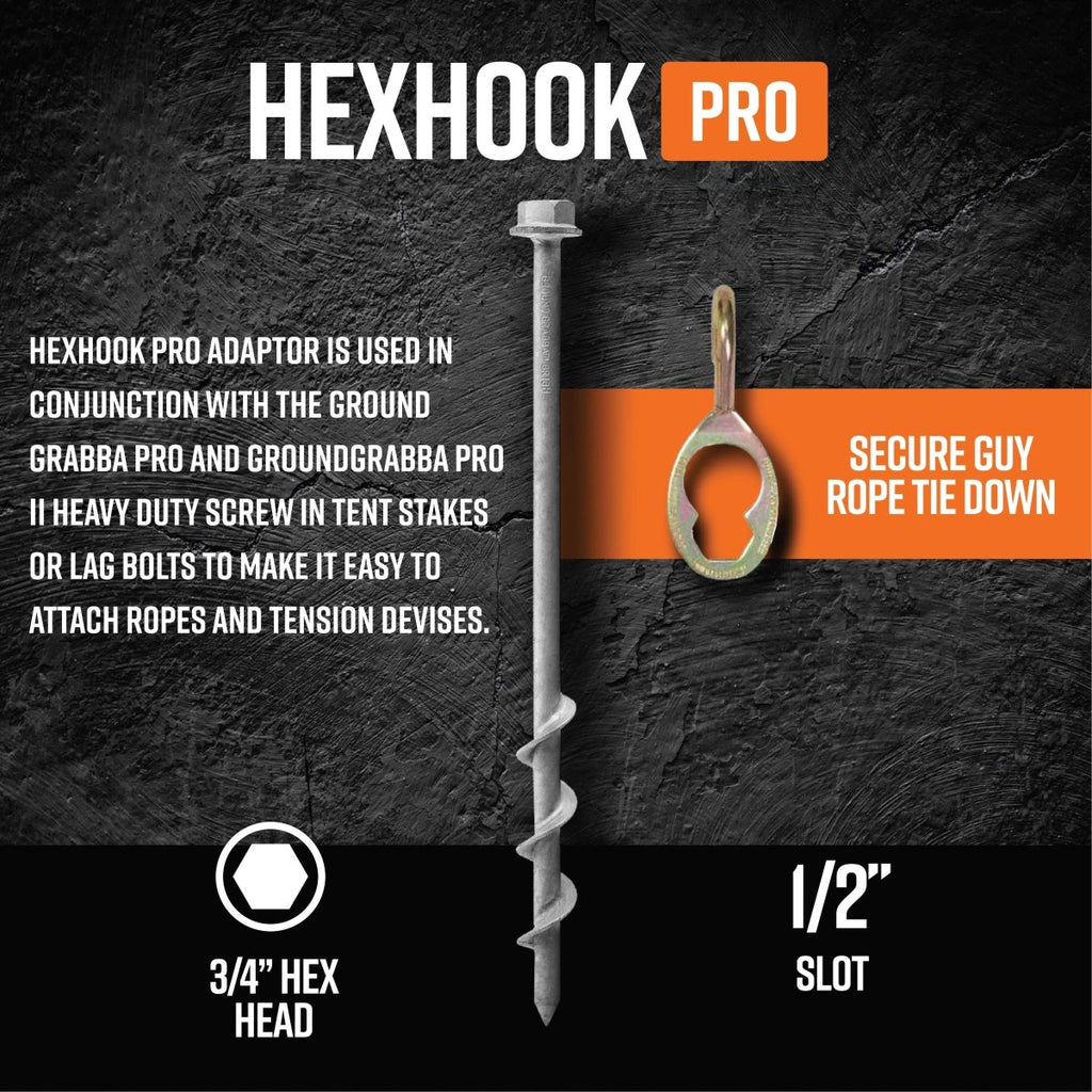 12 Pack HexHook Pro Lag Bolt Hook - Trail and Timber Co