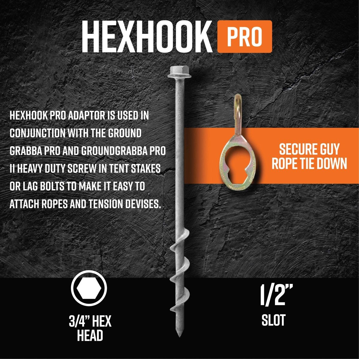 12 Pack HexHook Pro Lag Bolt Hook - Trail and Timber Co