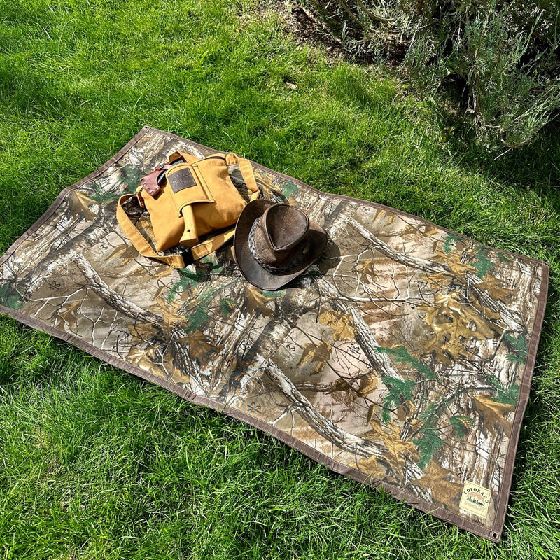 Load image into Gallery viewer, Extra Large Waxed Canvas and Realtree Xtra Lined Bushcraft Ground Cloth
