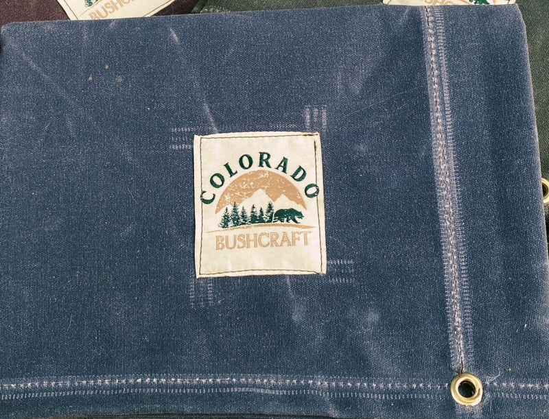 Load image into Gallery viewer, Medium Deluxe Waxed Canvas Bushcraft Ground Cloth (Various Colors)
