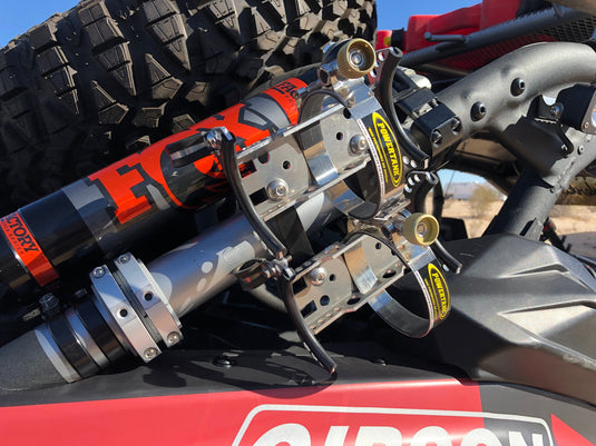 Double Barrel Bracket Power Shot Trigger - SXS Two Bottle CO2 Air Up System Power Tank