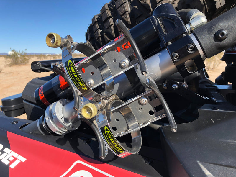 Load image into Gallery viewer, Double Barrel Bracket Power Shot Trigger - SXS Two Bottle CO2 Air Up System Power Tank
